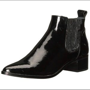 Dolce Vita Black Patent Macie Ankle Boots